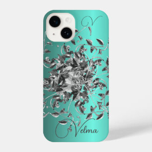 Monogram Name Initials Elegant iPhone 14 Case