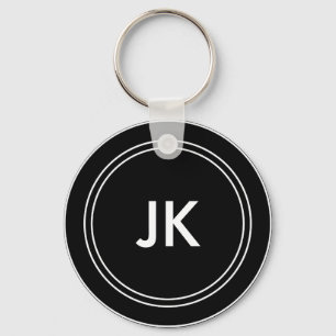 Monogram Name Initials Key Ring