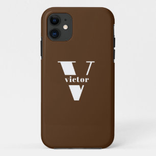 Monogram Name Intital changeable personalise iPhone 11 Case