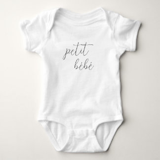 Monogram Name Little Baby Petit Bébé Text Bodysuit