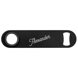 Monogram Name Modern Black