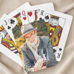 Monogram Name Modern Elegant Custom Photo Playing Cards<br><div class="desc">Design is composed of multilayer monogram. Add a custom photo and name.

Available here:
http://www.zazzle.com/store/selectpartysupplies</div>