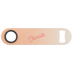 Monogram Name Modern Peach