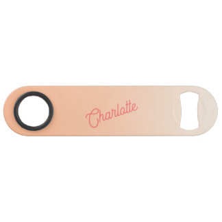 Monogram Name Modern Peach