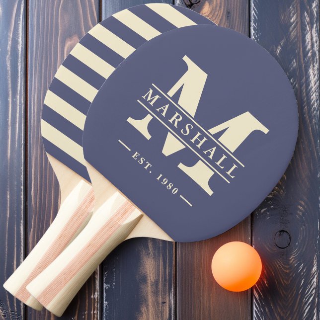 Monogram & Name Overlay Polo Lavender Breeze Ping Pong Paddle (Creator Uploaded)