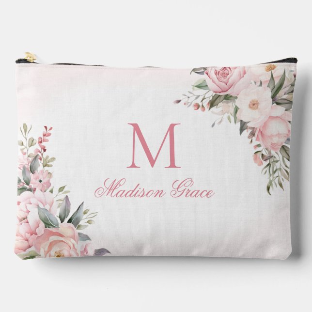 Monogram Name Personalised Custom Accessory Pouch (Front)