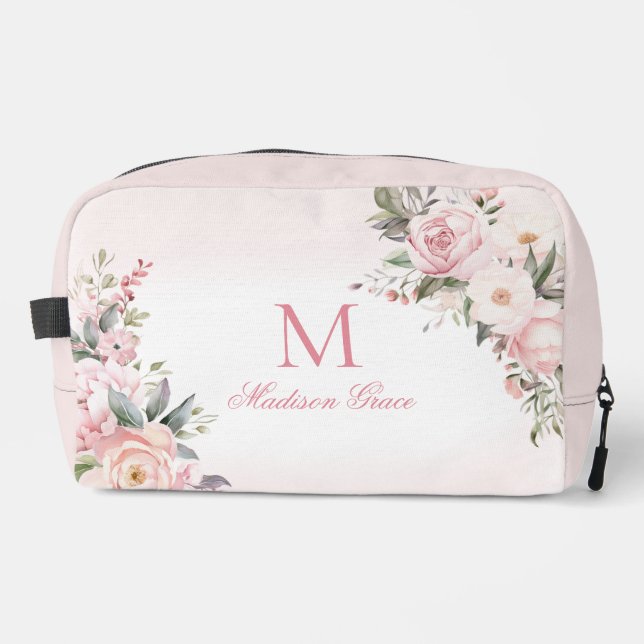 Monogram Name Personalised Custom Dopp Kit (Front)