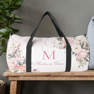 Monogram Name Personalised Custom Duffle Bag