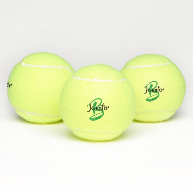 Monogram Name Personalised Tennis Balls (Multi)