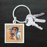 Monogram Name Photo Trendy Simple Modern Key Ring<br><div class="desc">Monogram Name Photo Trendy Simple Modern Keychain features one of your favourite photos with your personalised name and monogram in elegant white script on a tan background. Personalise by editing the text in the text boxes provided. Perfect for birthday, Christmas, Mother's Day, Father's Day, sister, cousins, best friends and more....</div>