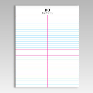 Monogram Name Quadrant Lined Notepad