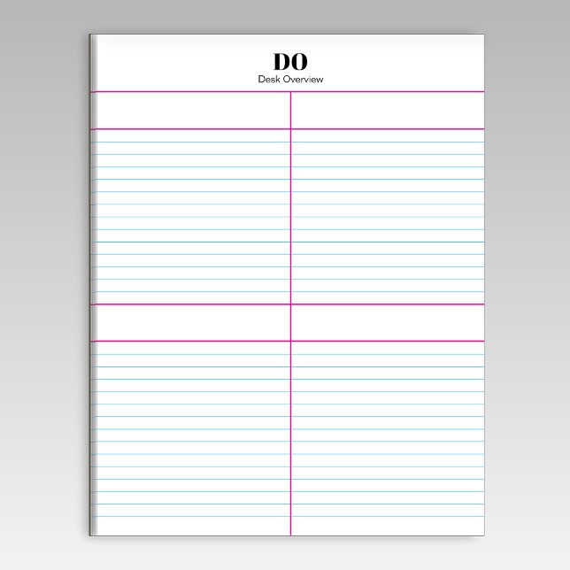 Monogram Name Quadrant Lined Notepad (Creator Uploaded)