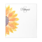 Monogram Name Sunflower