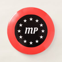 Monogram Name White Stars Personalised