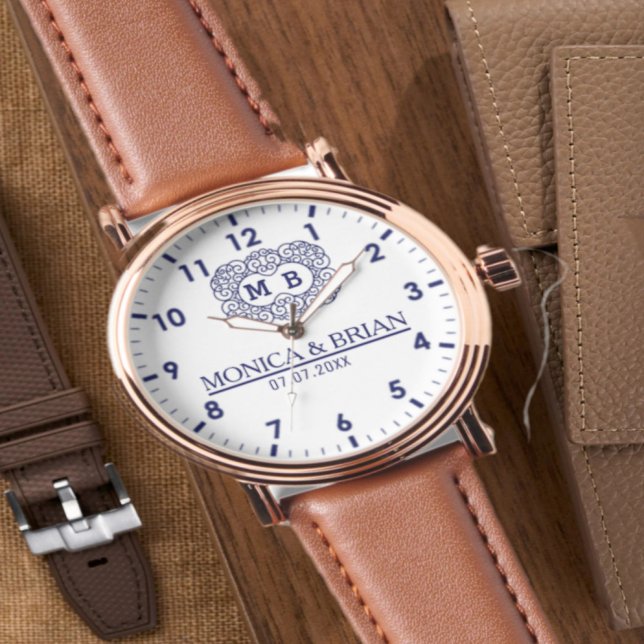  Monogram Names and initials Mrs and Mr Watch (Creator Uploaded)