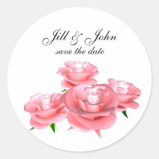 monogram_names classic round sticker