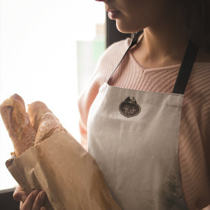 Monogram Nature Stamp   Custom Name Apron