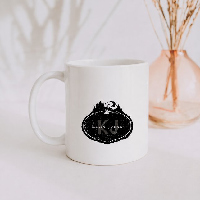 Monogram Nature Stamp | Custom Name Coffee Mug (Creator Uploaded)