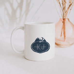 Monogram Nature Stamp Custom Name Coffee Mug