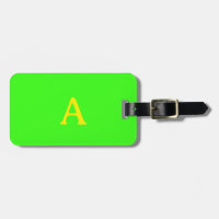 Monogram Neon Green Yellow Blue Colours Gift Favou