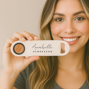 Monogram Neutral Modern Minimalist Stylish