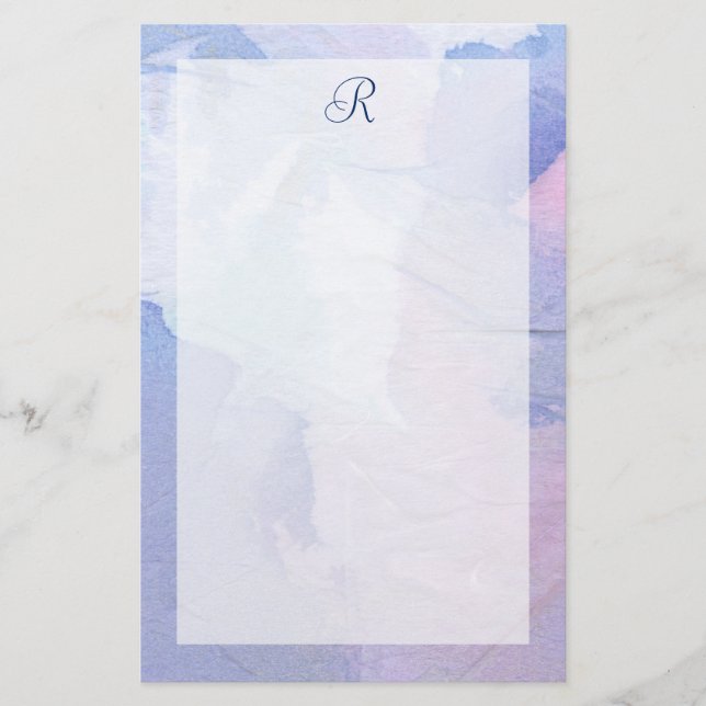 Monogram | Northern Lights II Stationery (Front)