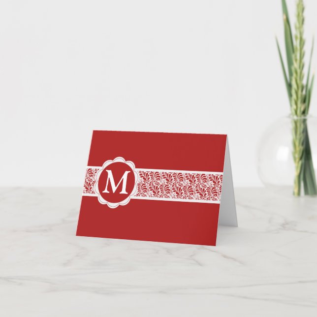 Monogram Note Card (Front)