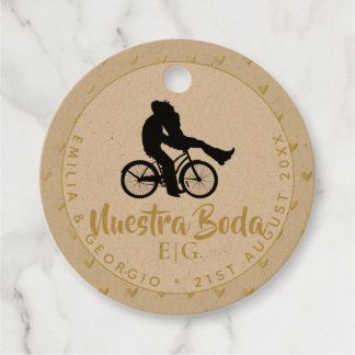 Monogram Nuestra Boda Spanish Wedding Gift Favour Favour Tags
