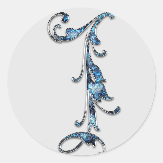 monogram number 1 stickers (Front)