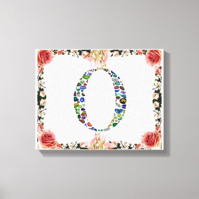 Monogram 'O' Canvas Print (Front)