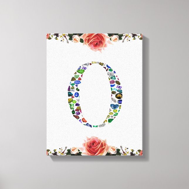 Monogram 'O' Canvas Print (Front)