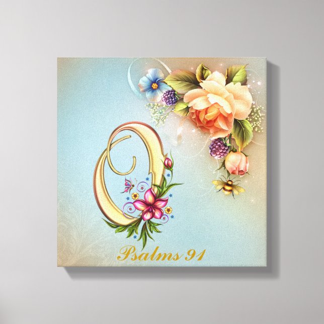 Monogram O Premium Wrapped Canvas (Gloss) (Front)