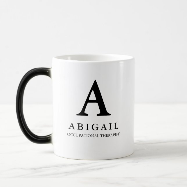Monogram Occupational Therapy Simple Classic Mug (Left)