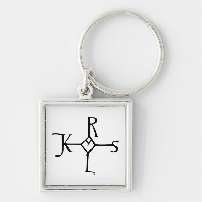 Monogram of Charlemagne Key Ring (Front)