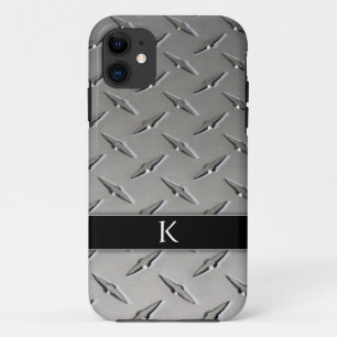 Monogram on Diamond Metal Background iPhone 5 Case