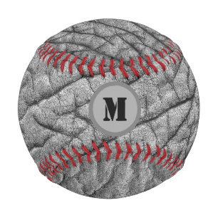 Monogram on Elephant skin pattern personalised Baseball