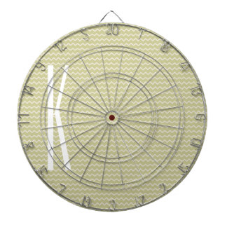 Monogram on Light Sage Green Mini Chevron Dartboard