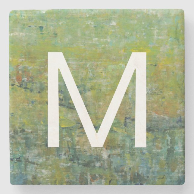 Monogram | Opulent Field II Stone Coaster (Front)