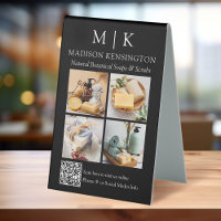 Monogram or Add Logo Business QR Code 4 Photo