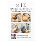 Monogram or Add Logo Business QR Code 4 Photos