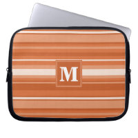 Monogram orange stripes