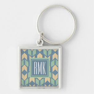 Monogram Outdoor Geo Step Geometric Arrow Patt Key Ring