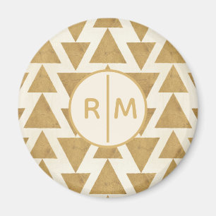 Monogram Outdoor Geo Step Gold Geometric Patte Magnet