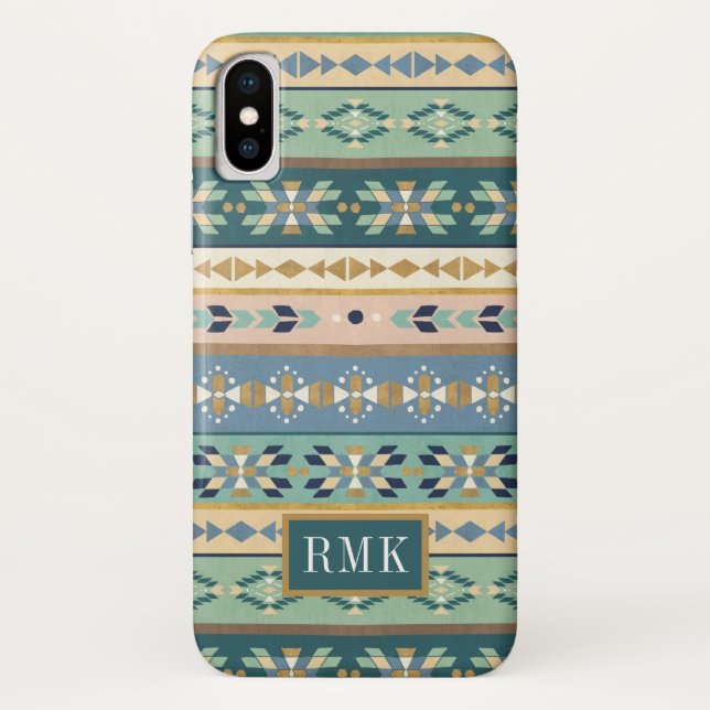 Monogram | Outdoor Geo Step | Indian Pattern Case-Mate iPhone Case (Back)