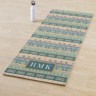 Monogram   Outdoor Geo Step   Indian Pattern Yoga Mat