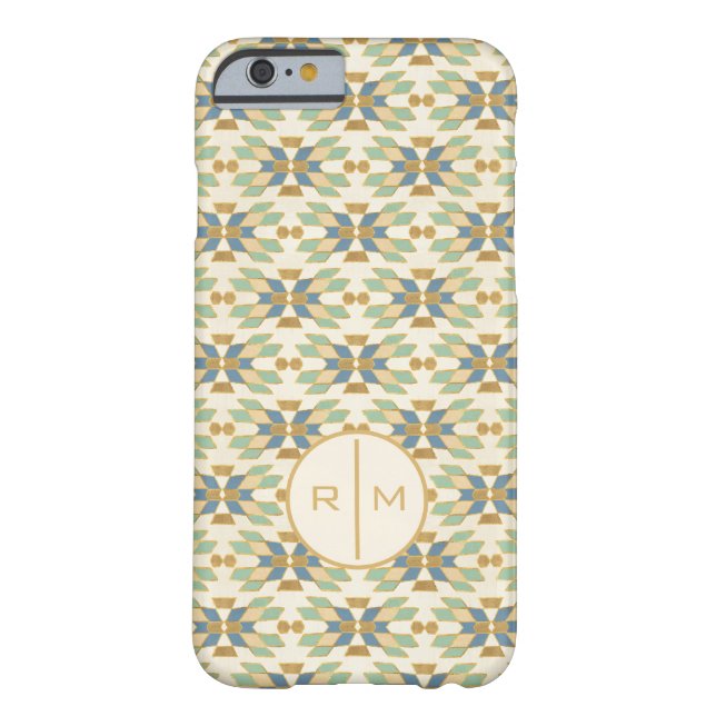 Monogram | Outdoor Geo Step | Tribal Pattern Case-Mate iPhone Case (Back)