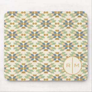 Monogram   Outdoor Geo Step   Tribal Pattern Mouse Mat