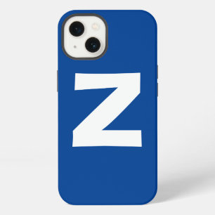 Monogram Own Name Initial Modern Plain Minimalist iPhone 13 Case