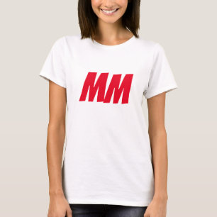 Monogram Own Name Initials Modern Plain Minimalist T-Shirt