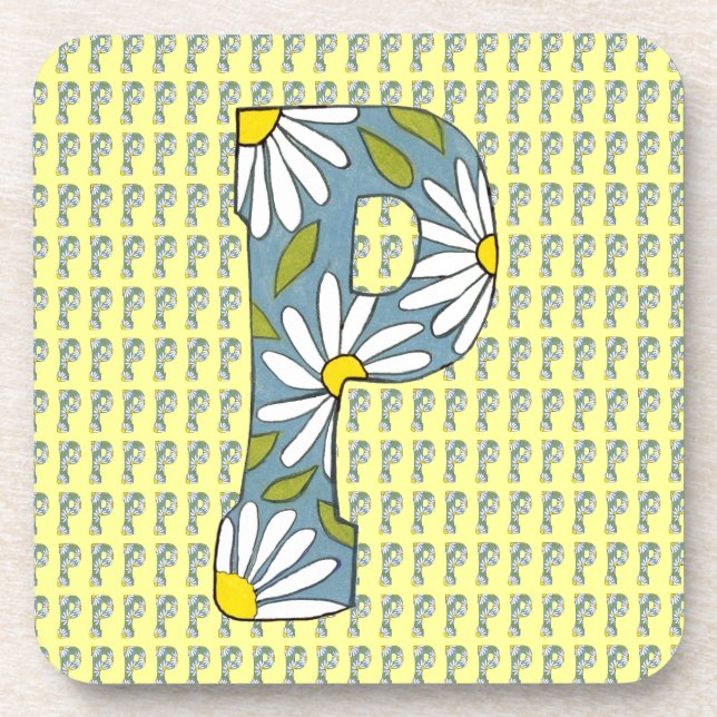 Monogram P Coaster (Front)